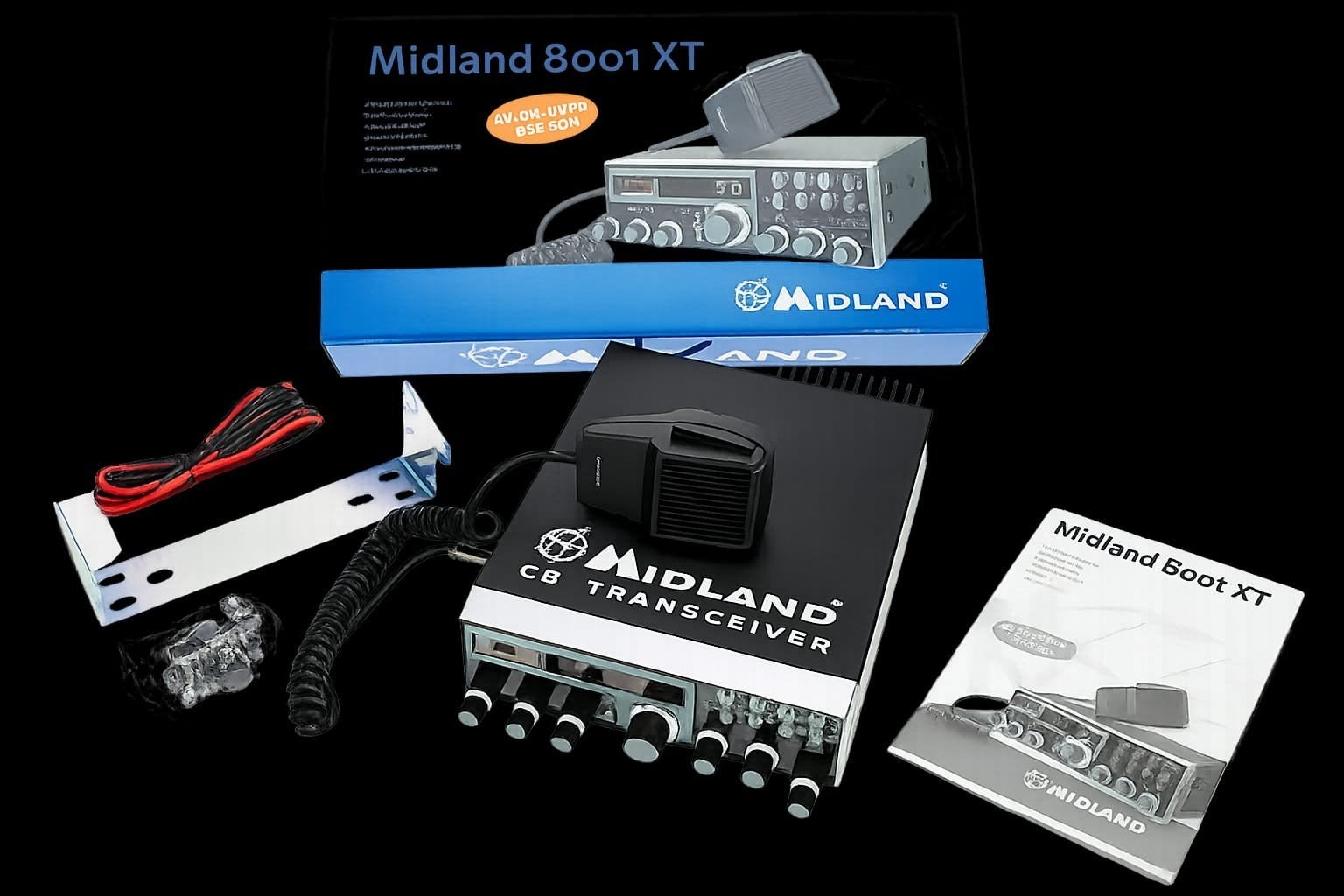 TE KOOP GEVRAAGD Midland 8001 XT CB Transceiver, Telecommunicatie, Ophalen, Zo goed als nieuw, Zender en Ontvanger