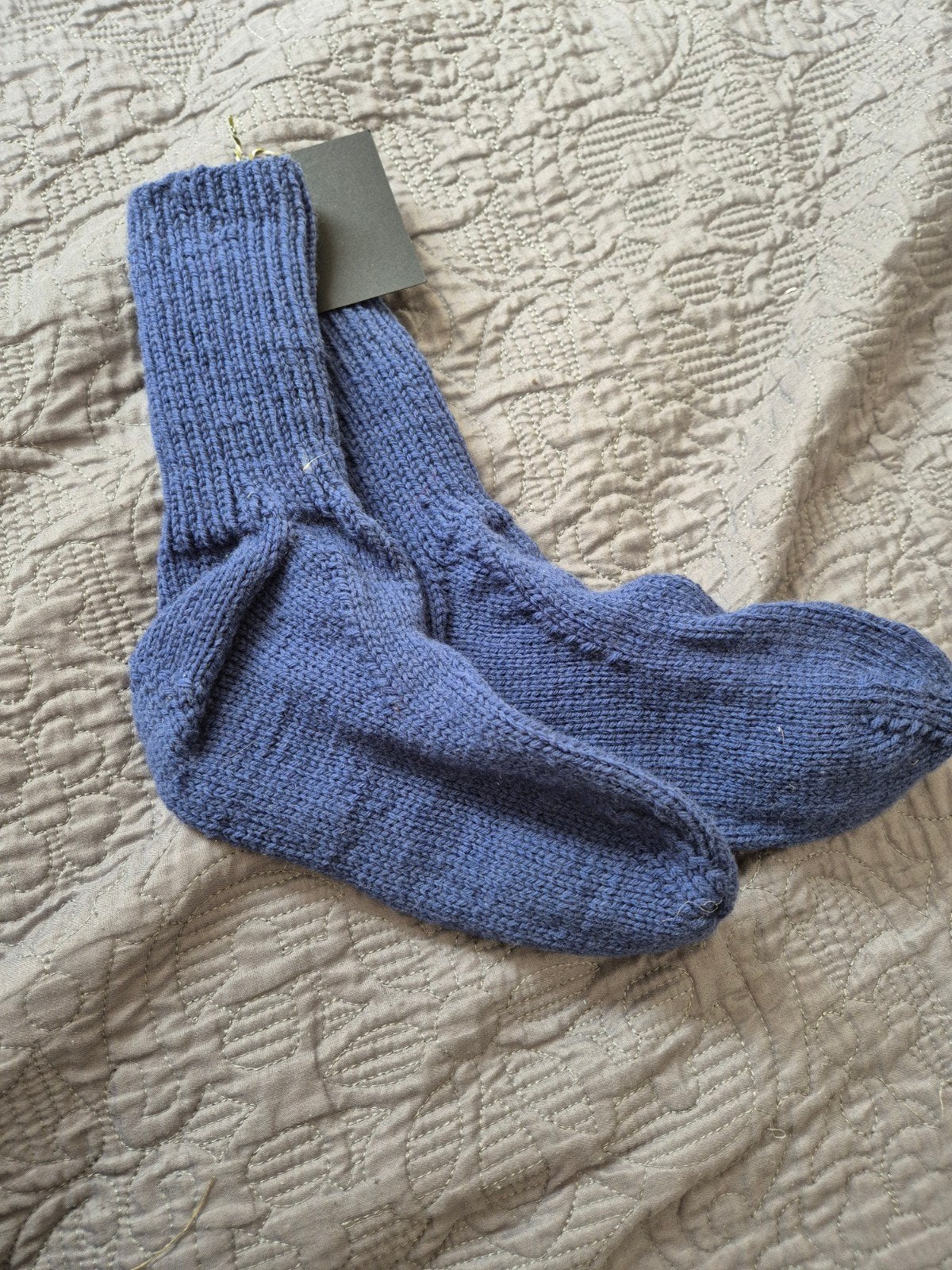 Warme gebreide sokken - Maat 39-40, Kleding | Dames, Sokken en Kniesokken, Blauw, Nieuw, Ophalen of Verzenden