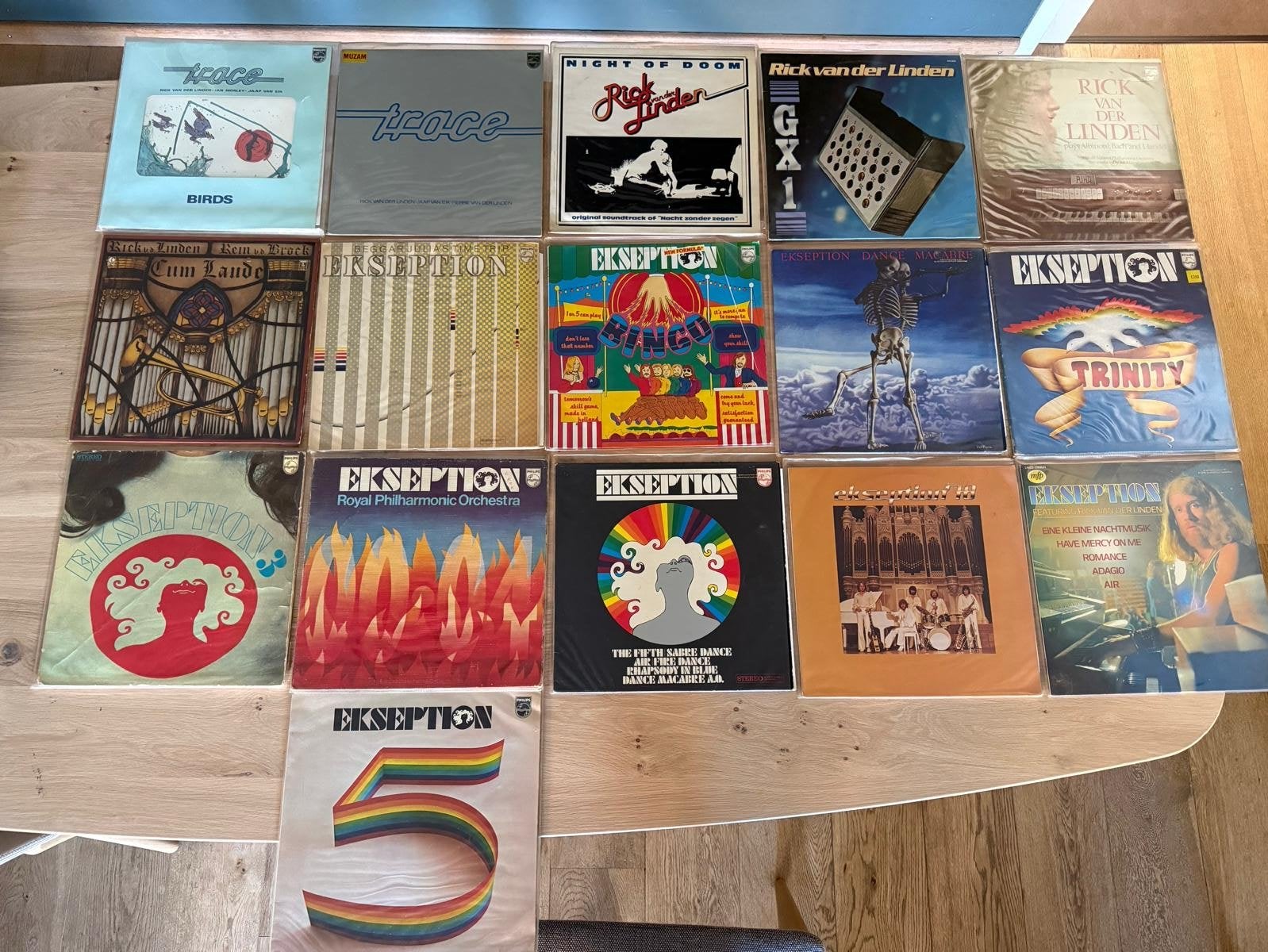 Verzameling 16 LP's Trace, Rick van der Linden en Ekseption, Cd's en Dvd's, Ophalen of Verzenden, Gebruikt, 12 inch, Poprock