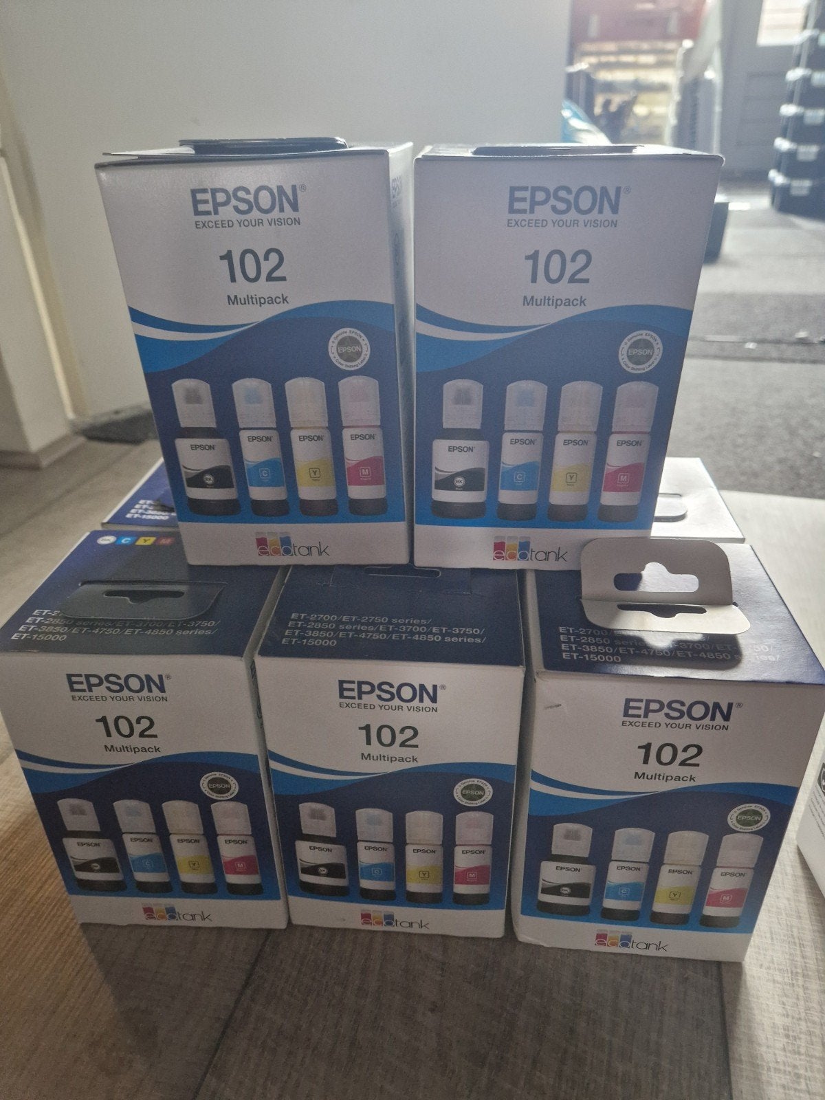 Epson 102 Ecotank Multipack Inkt 8x, Computers en Software, Ophalen of Verzenden, Nieuw, Overige typen, Epson origineel