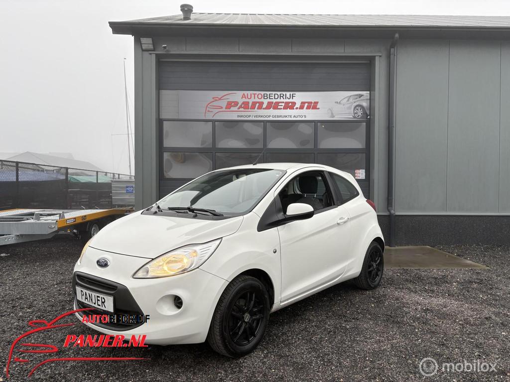 Ford Ka 1.2 Style "AIRCO+ZUINIG+SPORTIEF", Auto's, Voorwielaandrijving, Stof, Gebruikt, 4 cilinders