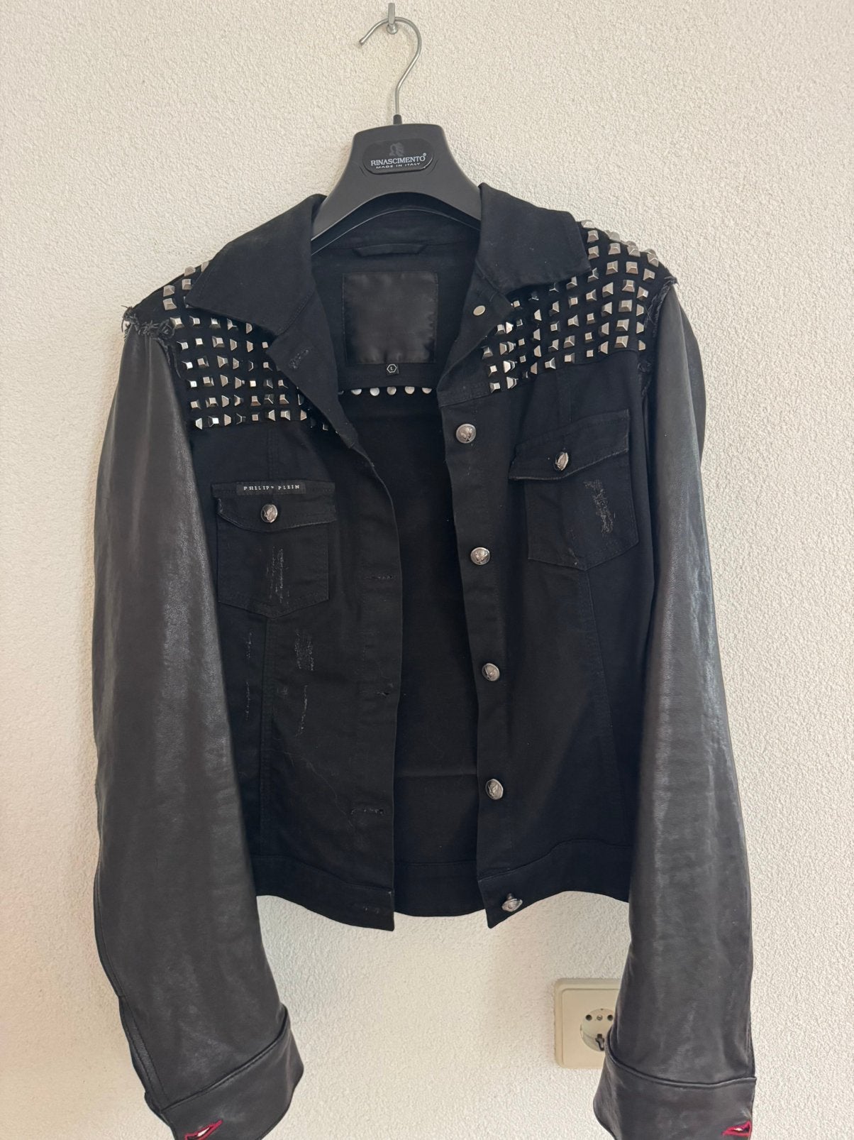 BIJNA GRATIS!! Philipp Plein Couture spijkerjack, Ophalen of Verzenden, Gedragen, Maat 38/40 (M), Blauw