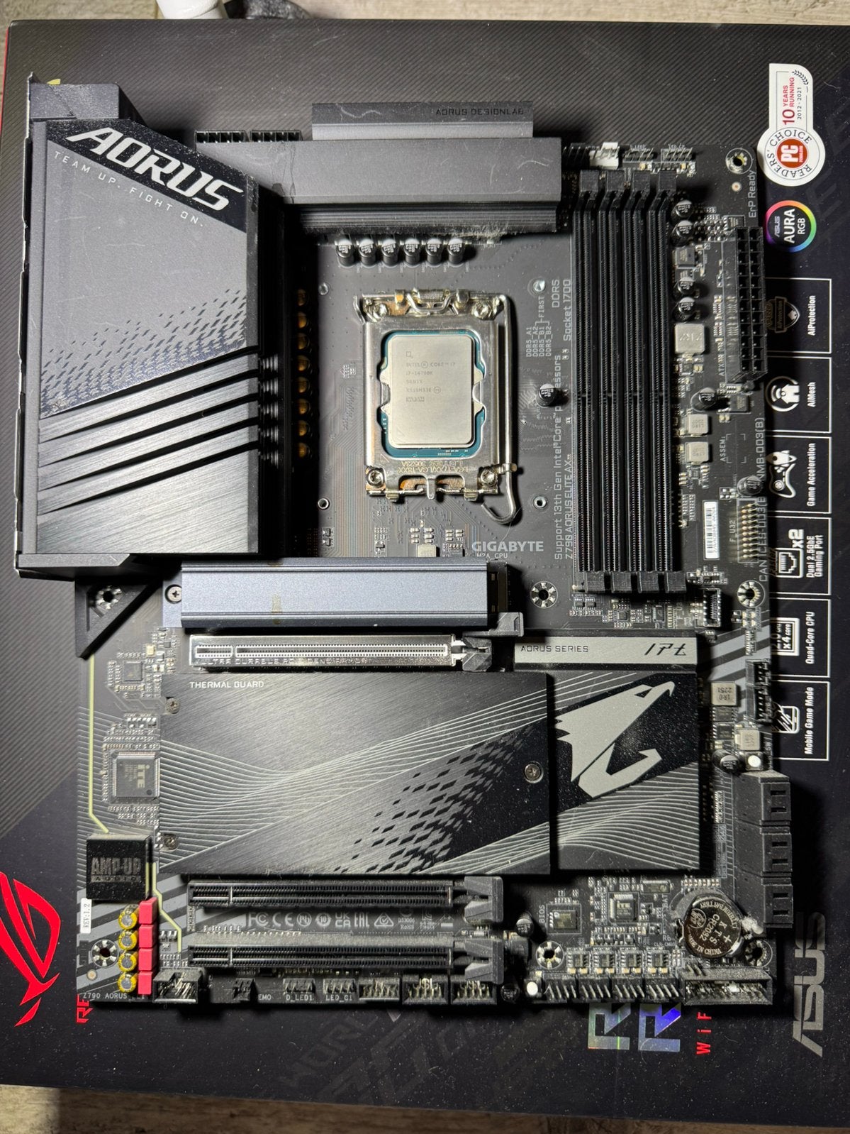 Z790 AORUS ELITE AX moederbord (zonder cpu), Computers en Software, Ophalen of Verzenden, Zo goed als nieuw