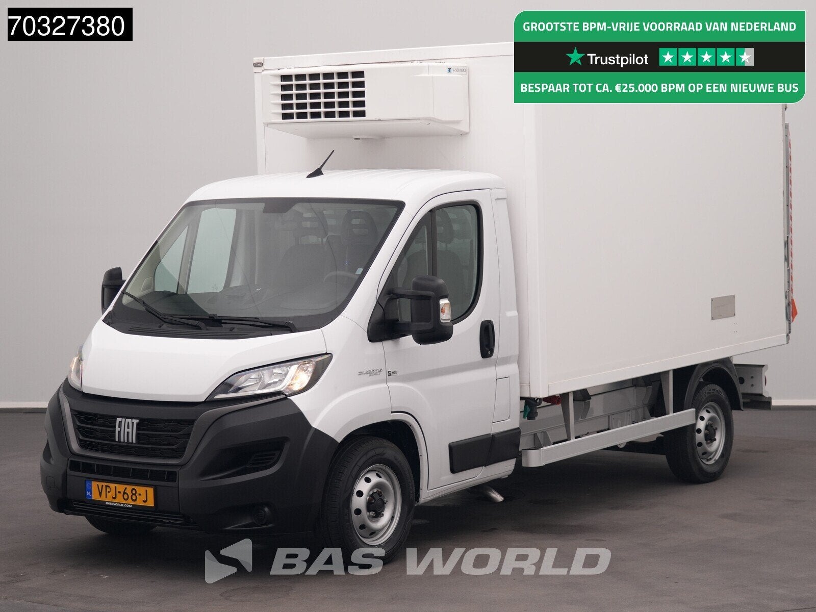 Fiat Ducato 140pk Laadklep Zijdeur Koelwagen Vriezer Airco D, Stof, Gebruikt, Euro 6, 4 cilinders