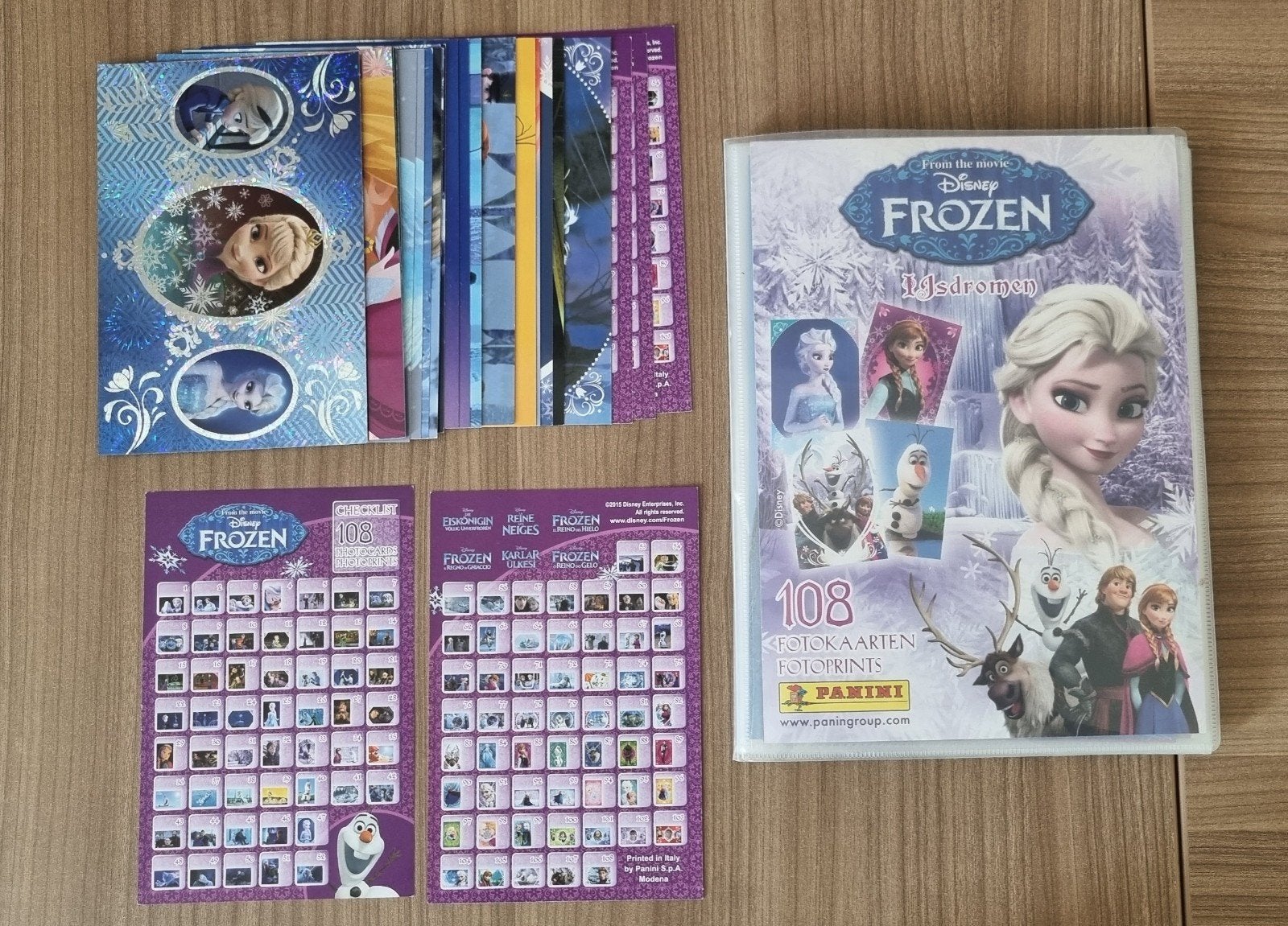 Panini - Frozen IJsdromen - map met fotokaarten, Ophalen of Verzenden, Overige figuren, Zo goed als nieuw, Plaatje of Poster