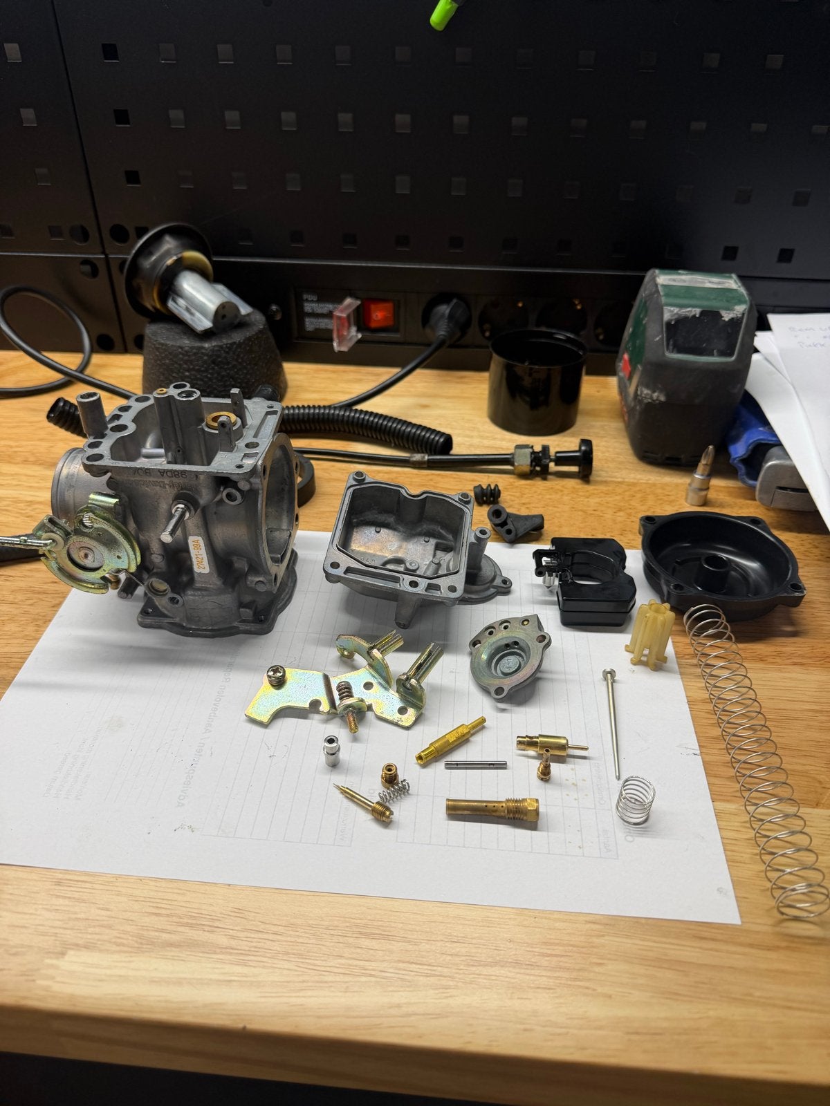 Carburateur ultrasoon reinigen en reviseren harley, Motoren, Ophalen, Gereviseerd