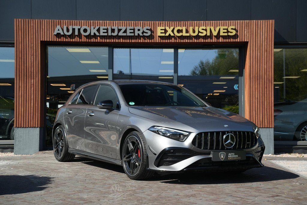 Mercedes-Benz A-klasse AMG 35 4MATIC Aero Pack Burmester Wid, Auto's, Mercedes-Benz, Automaat, Gebruikt, 4 cilinders, Alcantara