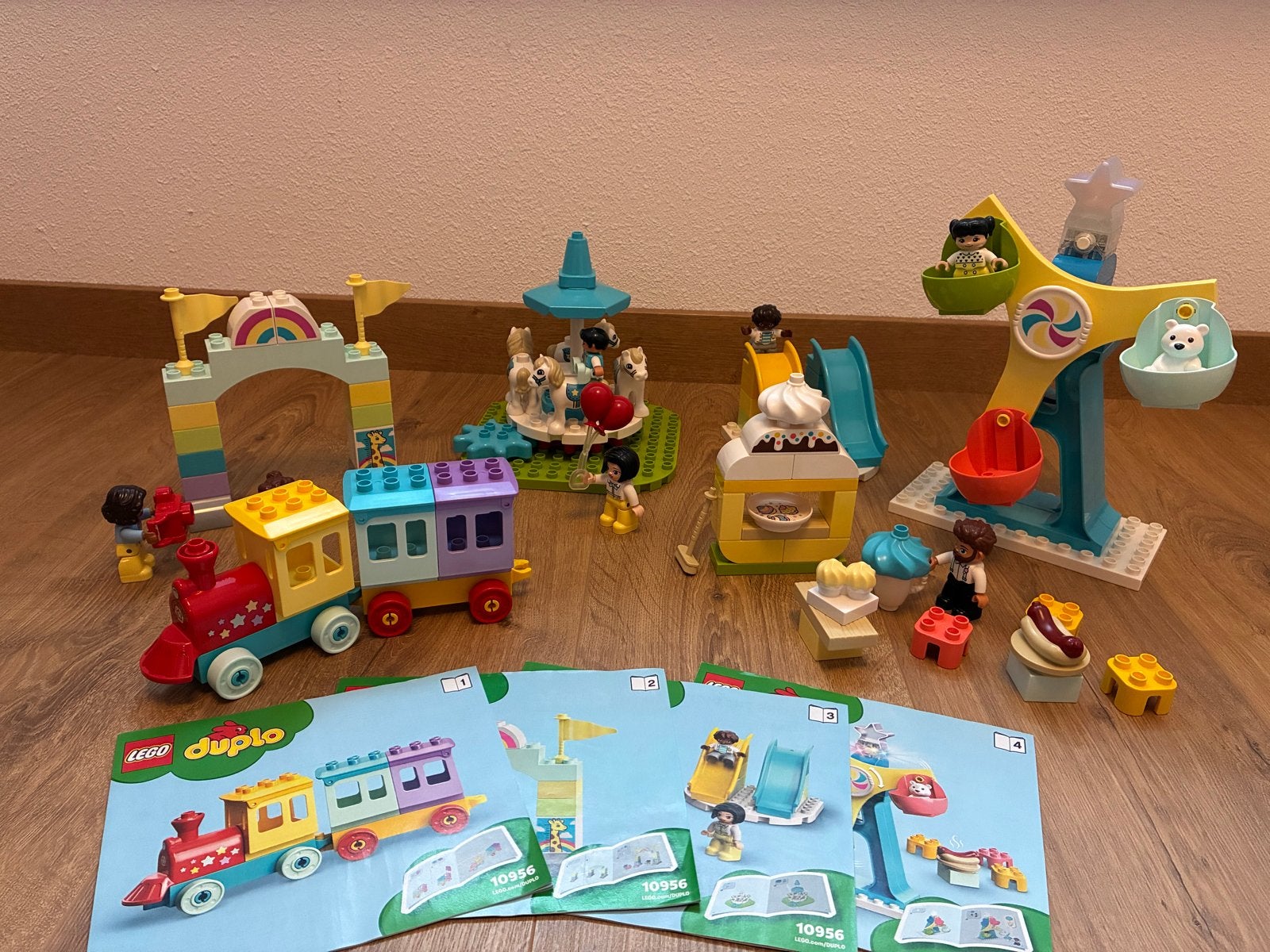 LEGO Duplo Kermis 10956 - Complete set met handleidingen, Ophalen, Overige thema's, Zo goed als nieuw, Compleet