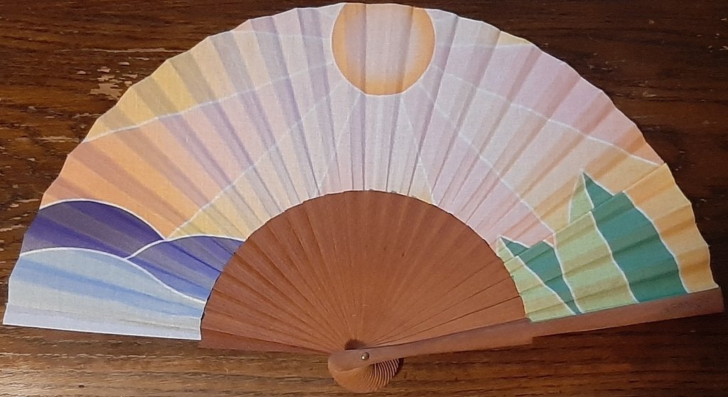 ☀️zgan: A fan of handwaaiers - Uniek en duurzaam🏷️€12,-, Ophalen of Verzenden, Zo goed als nieuw, Feestartikel, Overige