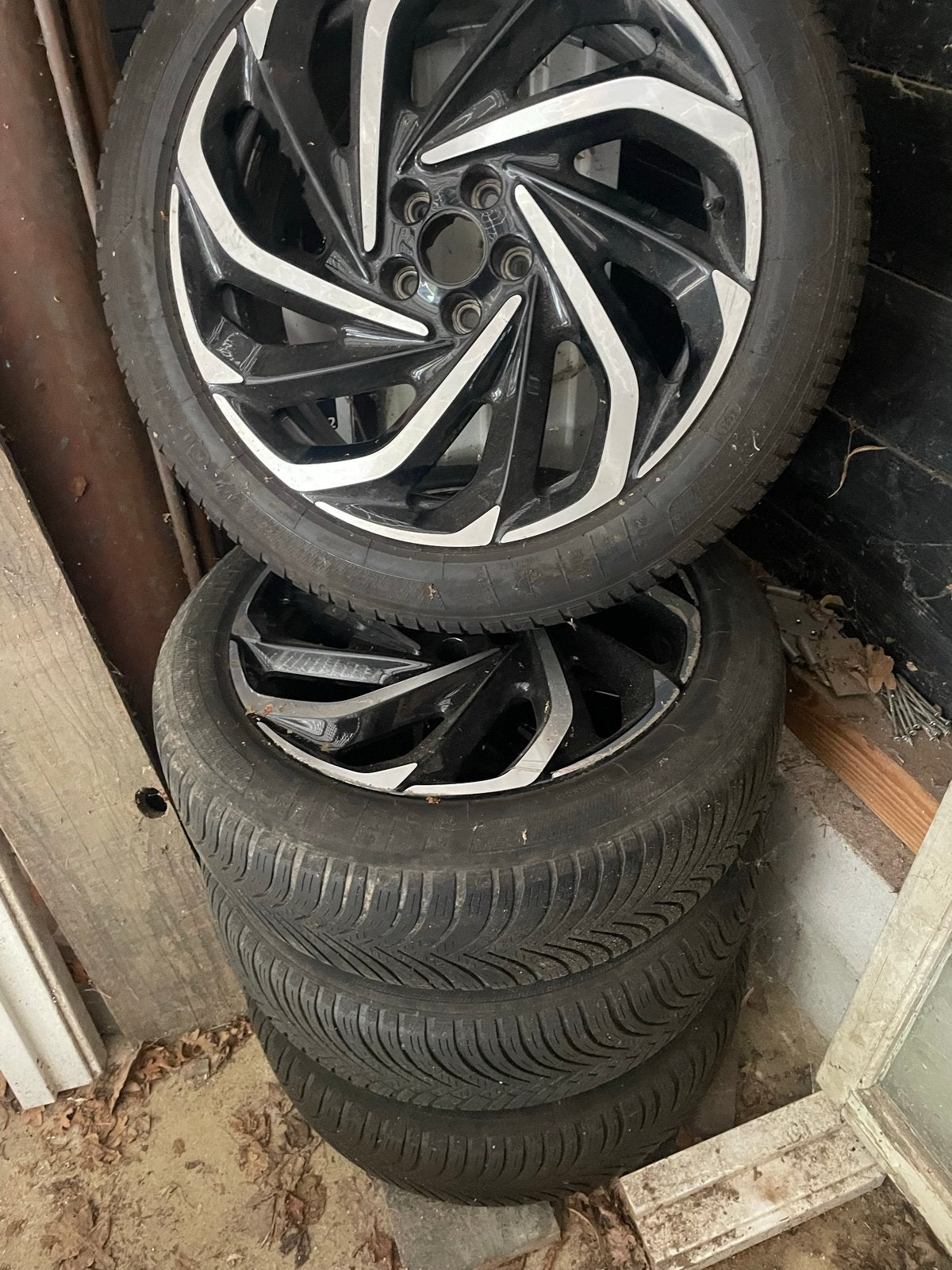 DS7 Crossback 19 inch velgen met All Season banden, Auto-onderdelen, Gebruikt, Banden en Velgen, 235 mm, All Season