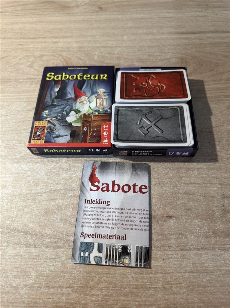 Saboteur - 999 games - S7023, Ophalen of Verzenden, Zo goed als nieuw