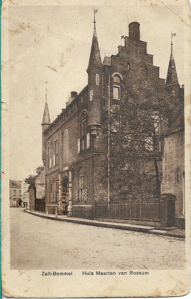 Zaltbommel 1929 Huis Maarten van Rossum, Verzenden, 1920 tot 1940, Gelopen, Gelderland