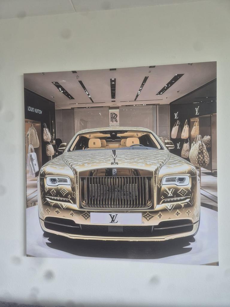 Luxe Rolls-Royce Louis Vuitton  Print, Nieuw, Ophalen of Verzenden, Print, 75 tot 100 cm