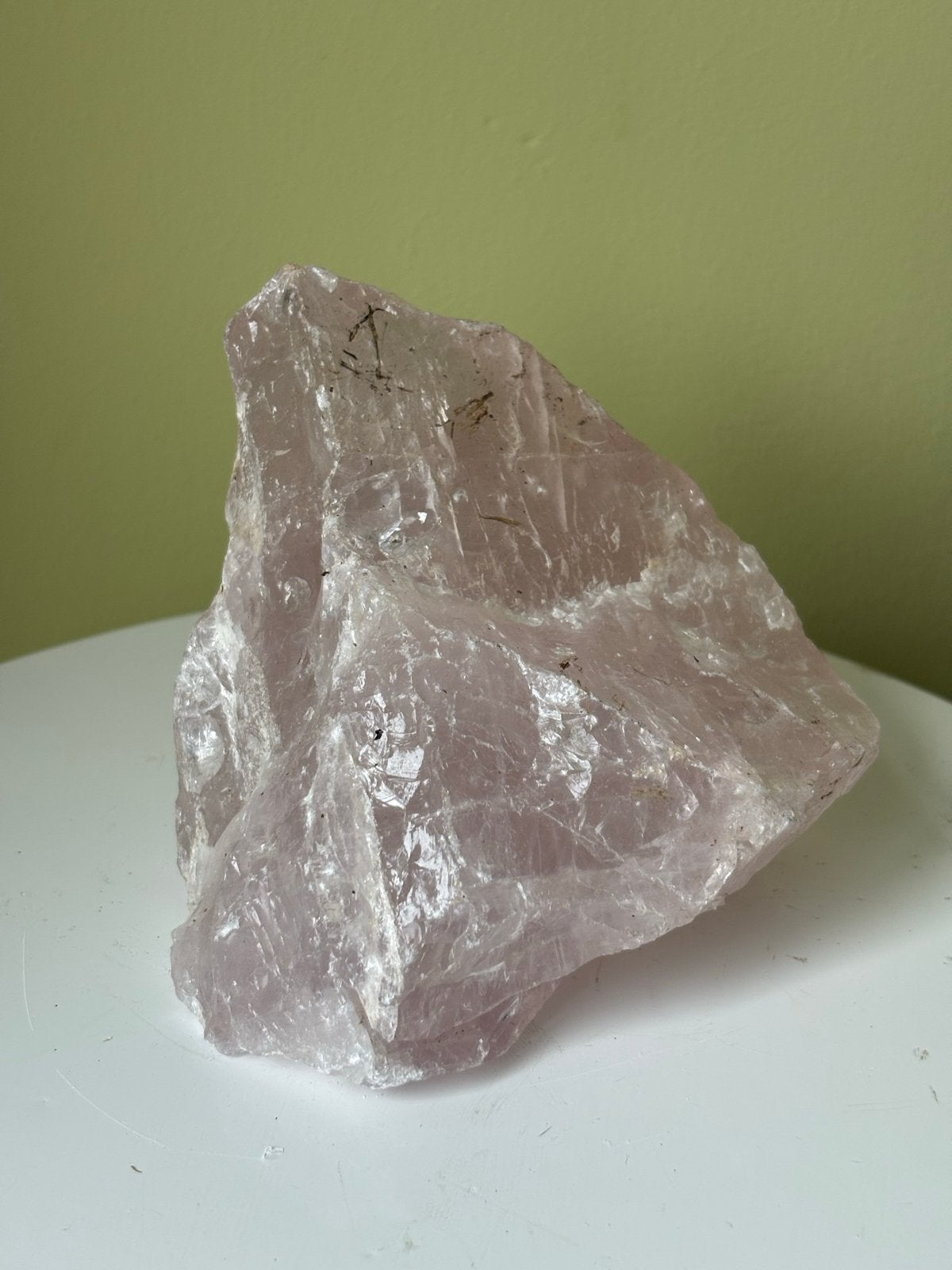 Grote ruwe Rozenkwarts Mineraal Edelsteen - 906 gram, Ophalen of Verzenden, Mineraal