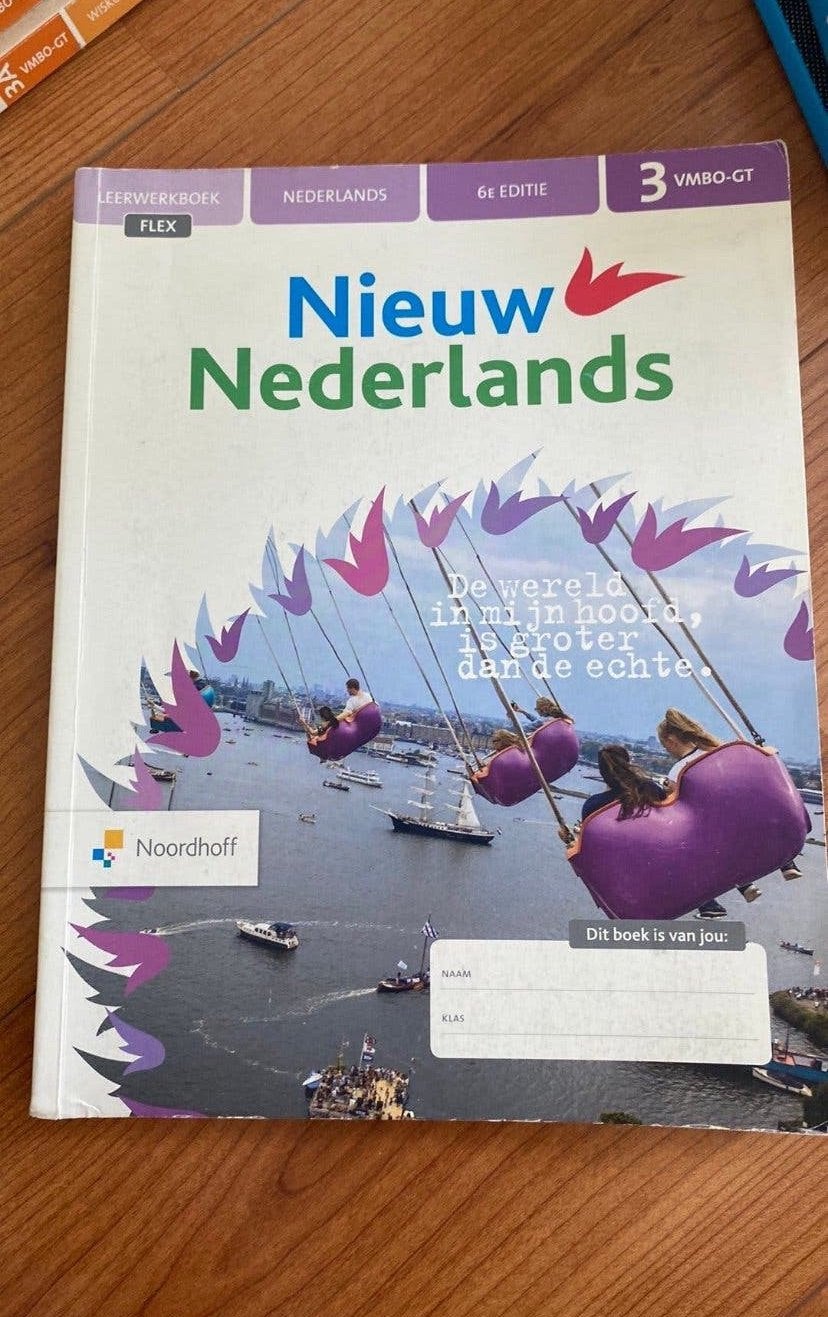 Nieuw Nederlands leerwerkboek 6e editie – VMBO-GT leerjaar 3, Boeken, Schoolboeken, Ophalen of Verzenden, Gelezen, VMBO, Nederlands