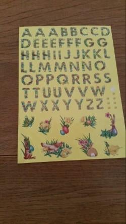 Stickervel voor Pasen met letters, Ophalen of Verzenden, Zo goed als nieuw