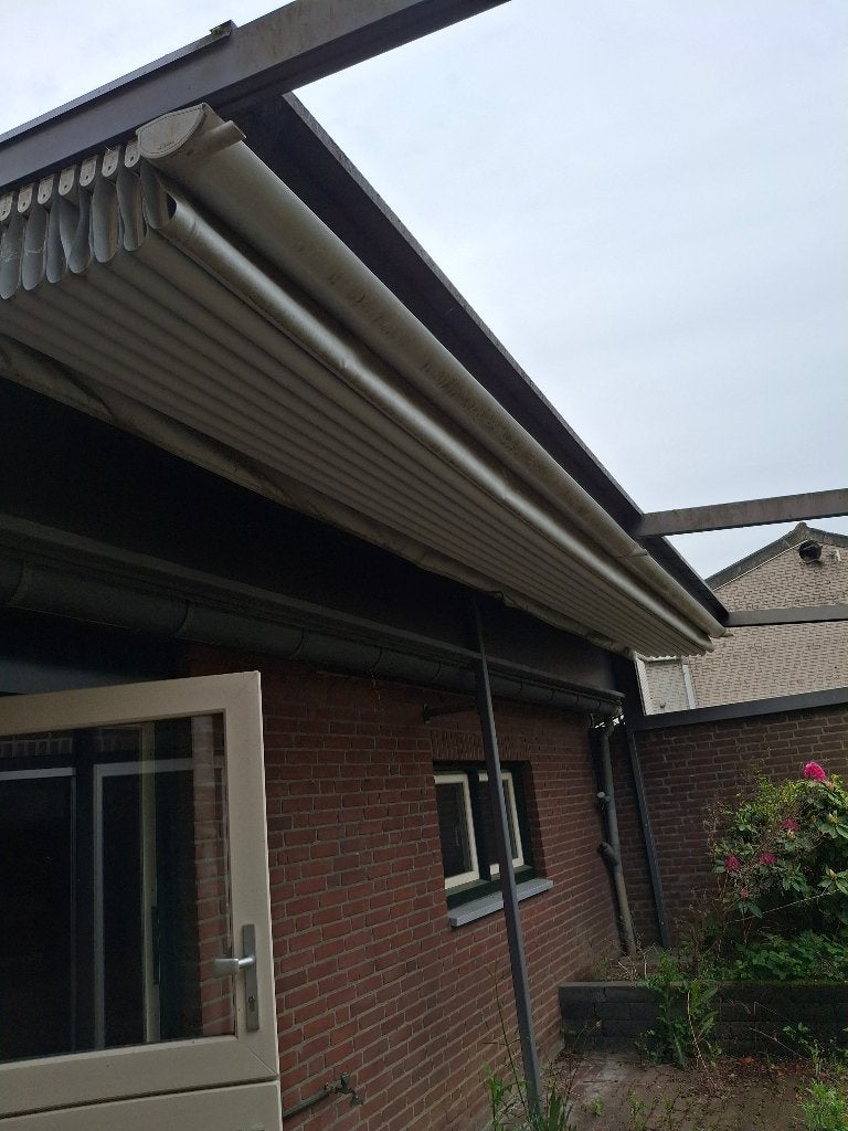 Overkapping pergola elektrisch zeil, Tuin en Terras, Ophalen, Zo goed als nieuw, Tuinpaviljoen