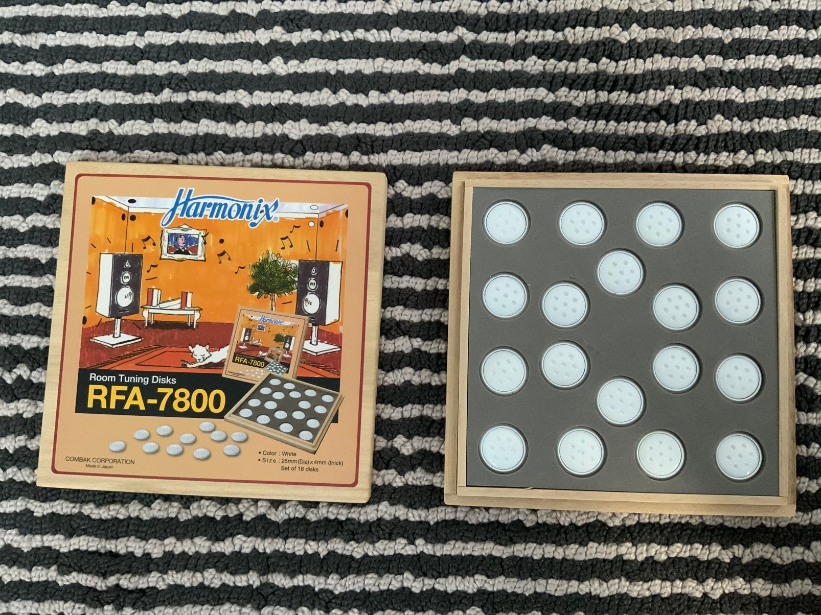 Harmonix RFA-7800 Room Tuning Disks - Geluidsoptimalisatie, Ophalen, Gebruikt