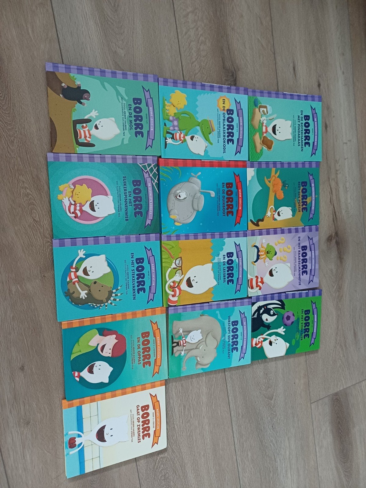 13 verschillende Borrel boekjes van groep 0 t/m 2. Zeer goed, Verzenden, Zo goed als nieuw, Fictie algemeen