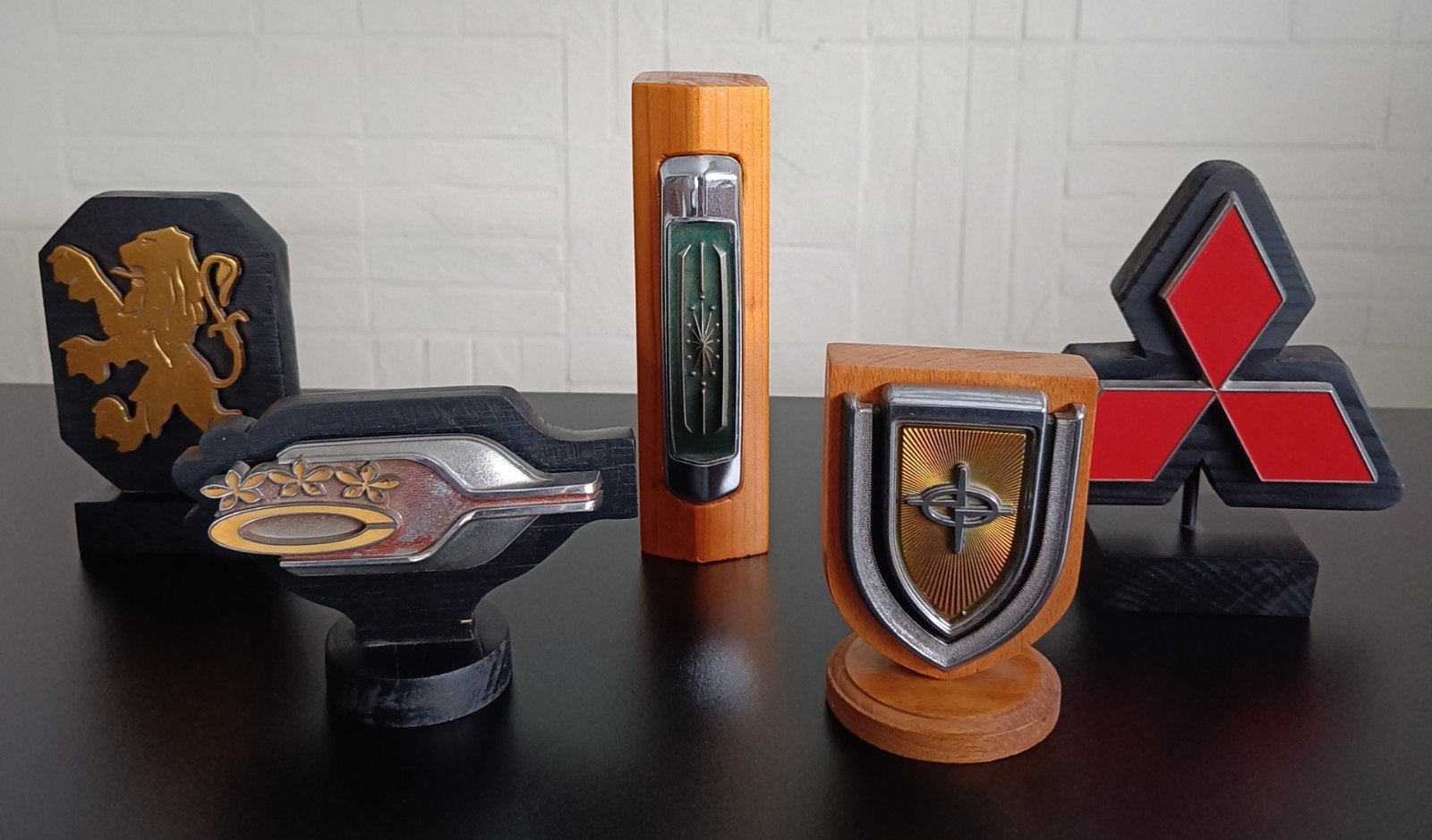 Vintage auto emblemen collectie., Verzamelen, Ophalen of Verzenden, Gebruikt, Auto's