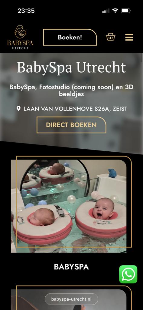 Babyspa Zeist, Eén persoon, Cadeaubon
