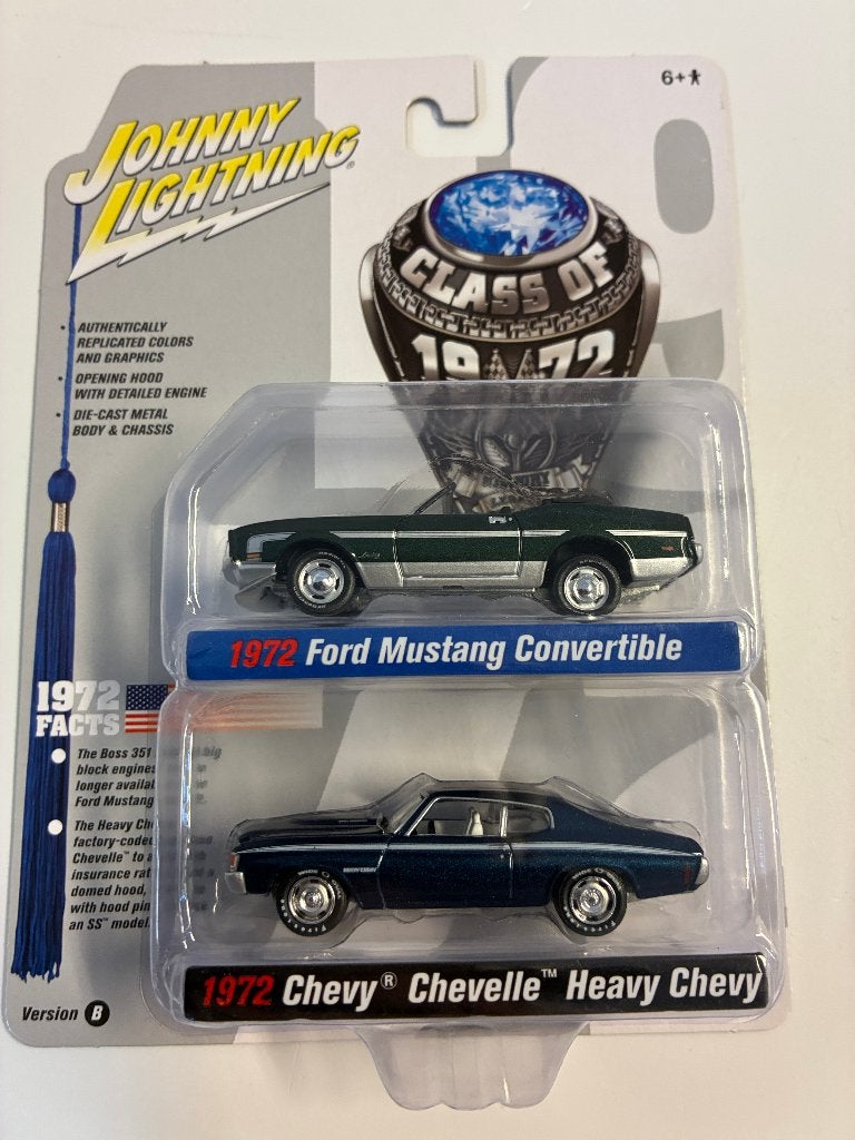 88565: Ford Mustang - 1972 / Chevrolet Chevelle - 1972 1:64, Auto, Nieuw, Ophalen of Verzenden, Oskar-Jäger-Strasse 173_K4, 50825 Köln, Germany