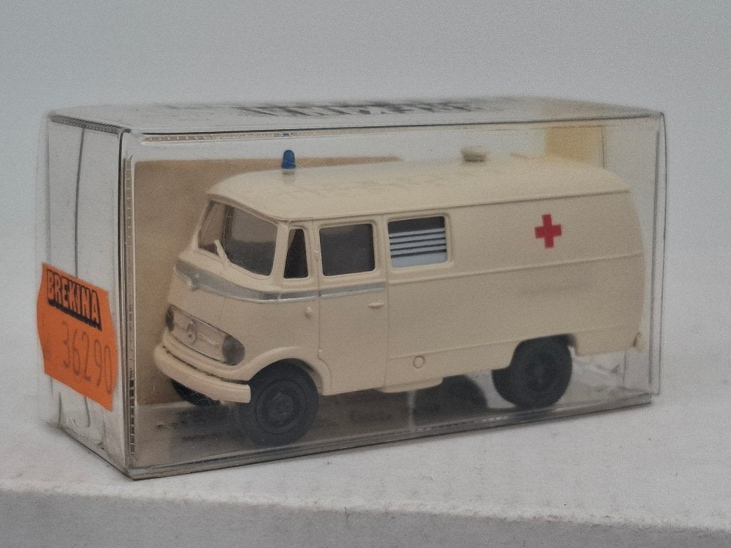 Mercedes Benz L319 ambulance - Brekina 1/87, Verzenden, Zo goed als nieuw, Auto, Brekina