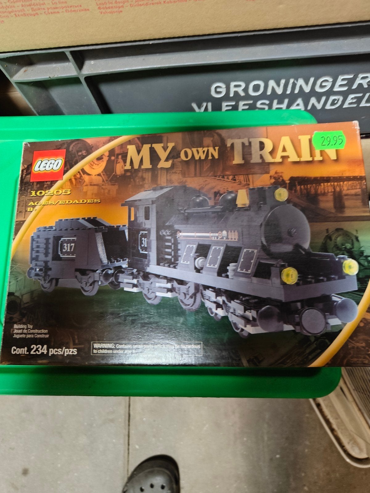 Lego 9v trein 10205 my own train in doos met motor, Ophalen