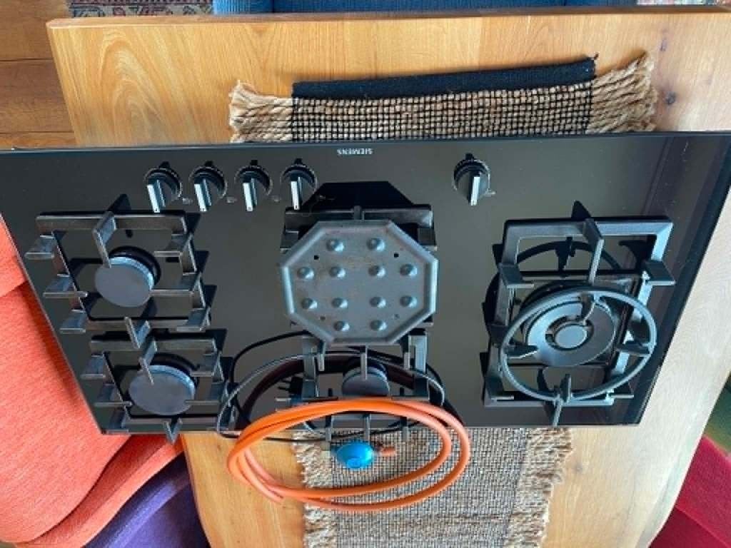butaangas kookplaat siemens 90cm 5 pits., Ophalen, Gebruikt