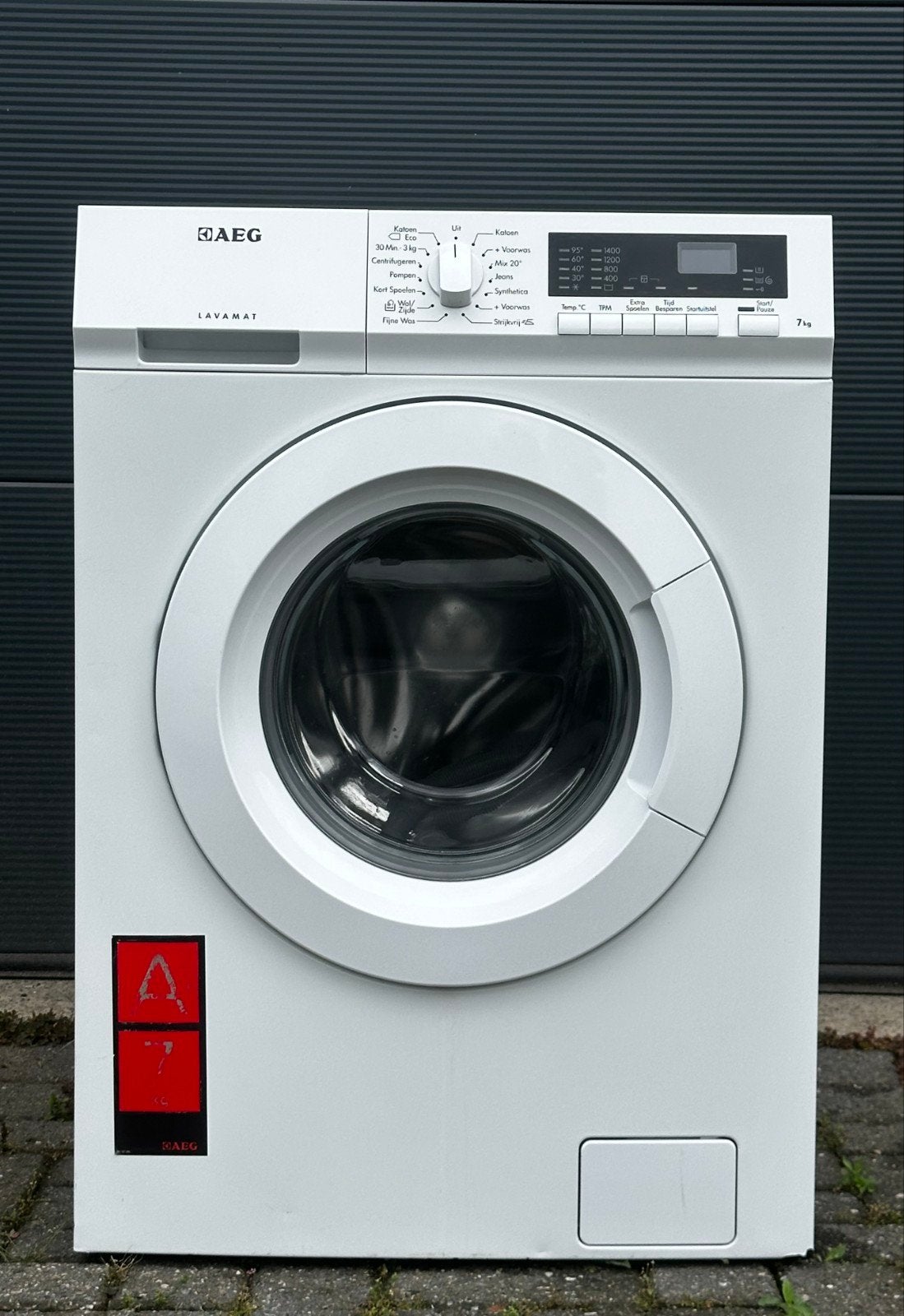 AEG Lavamat 7KG Wasmachine A-label, Ophalen of Verzenden, Zo goed als nieuw, Voorlader, 85 tot 90 cm
