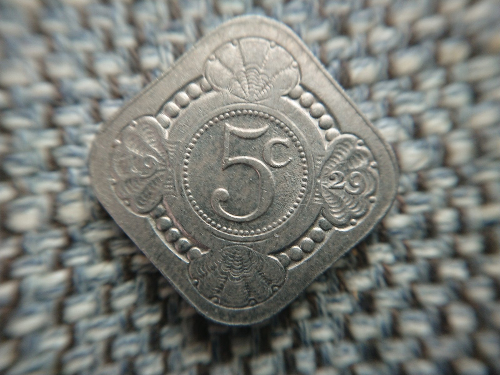 5 cent of stuiver 1929 Wilhelmina hele mooie kwaliteit, Ophalen of Verzenden, Koningin Wilhelmina, 5 cent