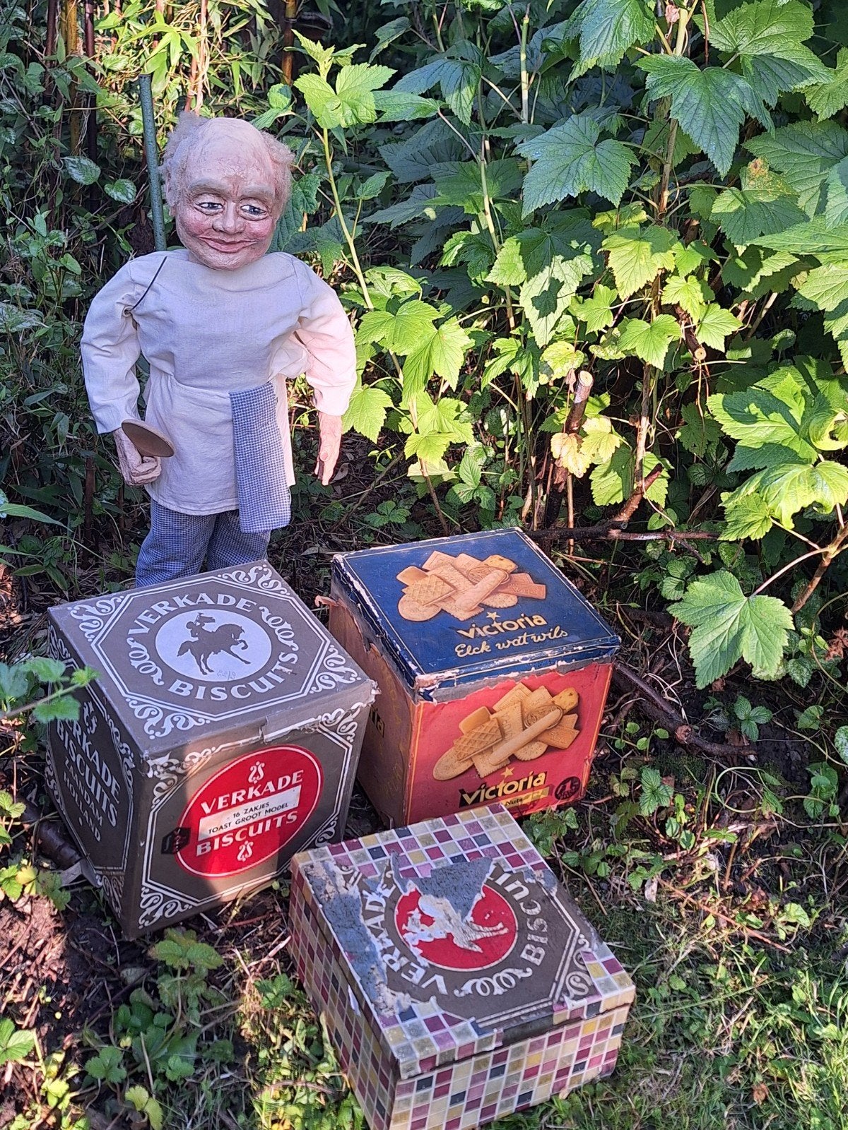 Vintage Bakker  en winkelblikken (jaren '20-, Verzamelen, Blikken, Ophalen, Gebruikt, Koek(jes), Verkade