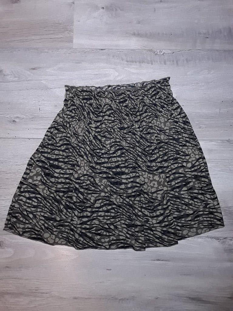 Yaya Groen/Beige/Zwart Rokje Met Print Maat 36, Ophalen of Verzenden, Zo goed als nieuw, Yaya, Maat 36 (S)