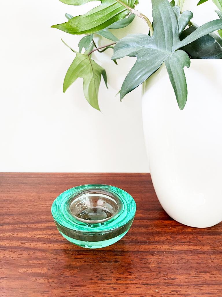 Iittala Bolla glazen kaarshouder - design Scandinavisch, Overige materialen, Ophalen of Verzenden, Zo goed als nieuw, Groen