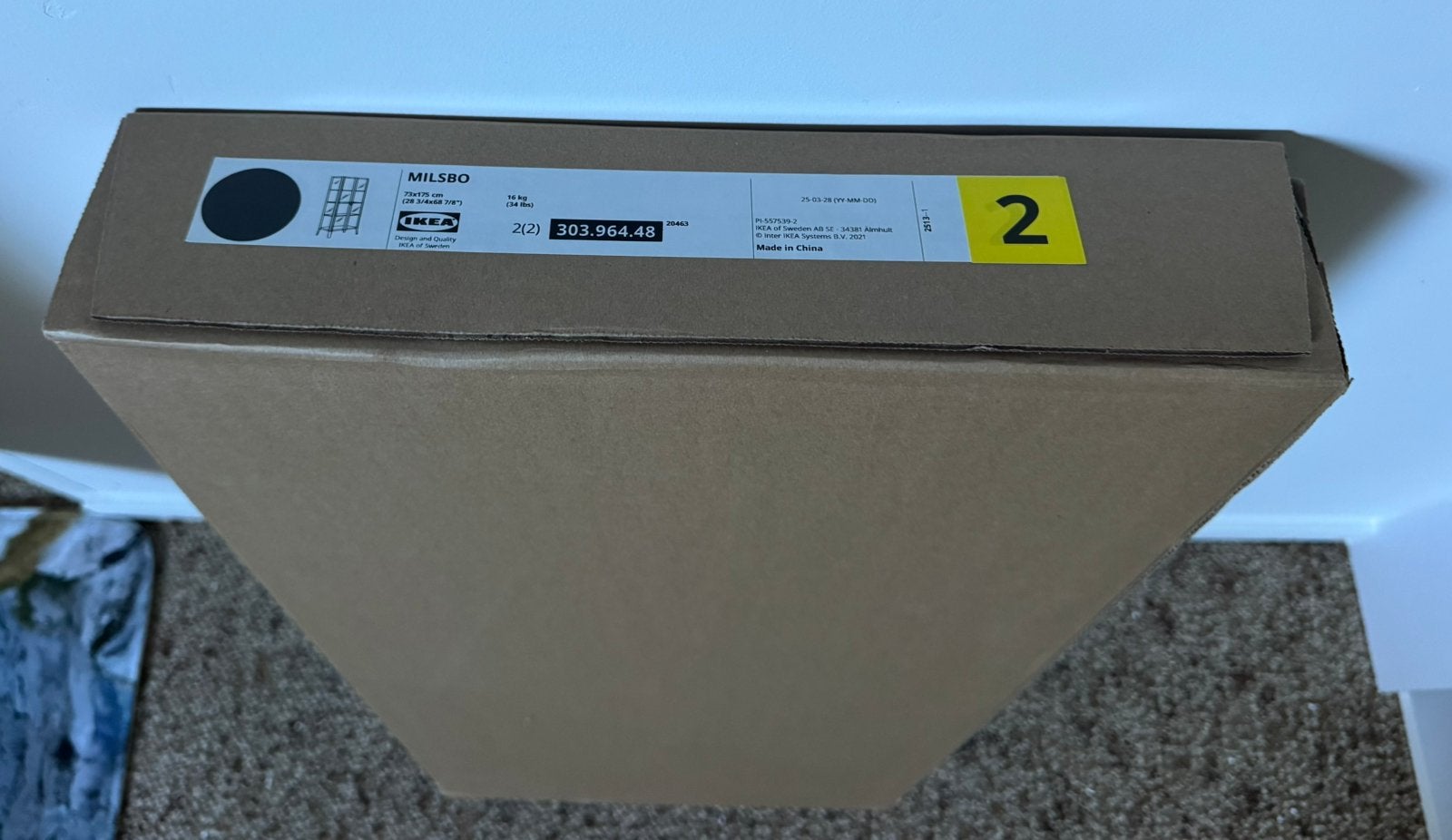 Ongeopende doos van IKEA MILSBO pakket 2, Ophalen, 50 tot 100 cm, Zo goed als nieuw, Minder dan 100 cm