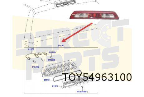 Toyota Tundra (8/13- 8/17) derde remlicht Origineel!  815700