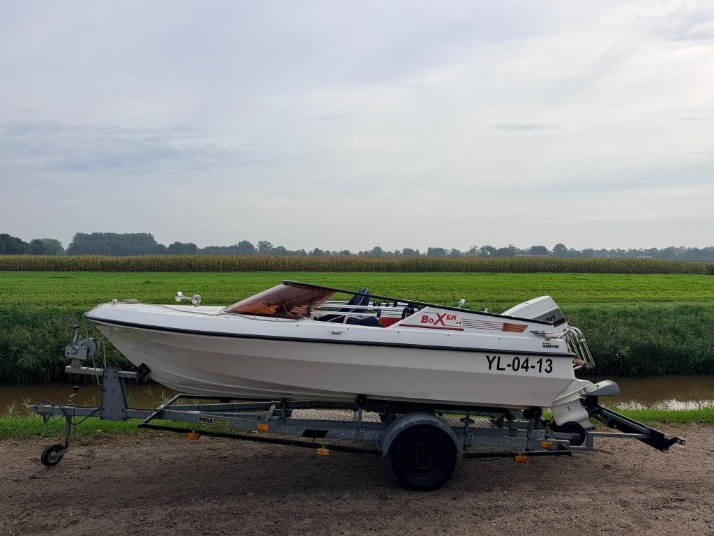 Boxer 44 Speedboot / 60 pk johnson / Trailer., Watersport en Boten, Overige merken, Gebruikt, 0 pk, 5 m
