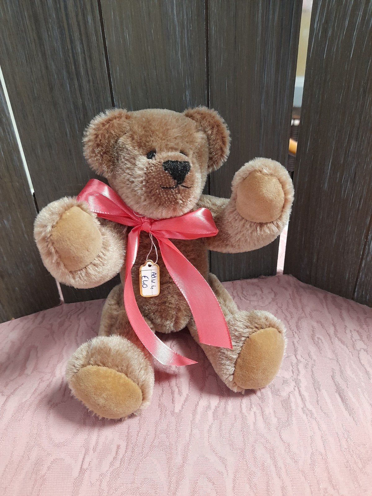 Adv 4 hand gemaakte teddy beer cm 23 cm, Ophalen of Verzenden, Zo goed als nieuw, Stoffen beer, Overige merken