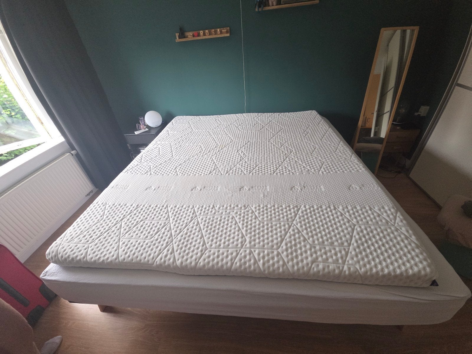 Emma Diamond Topper 180x200 - Afneembare hoes, Ophalen, Tweepersoons, Zo goed als nieuw, Matras