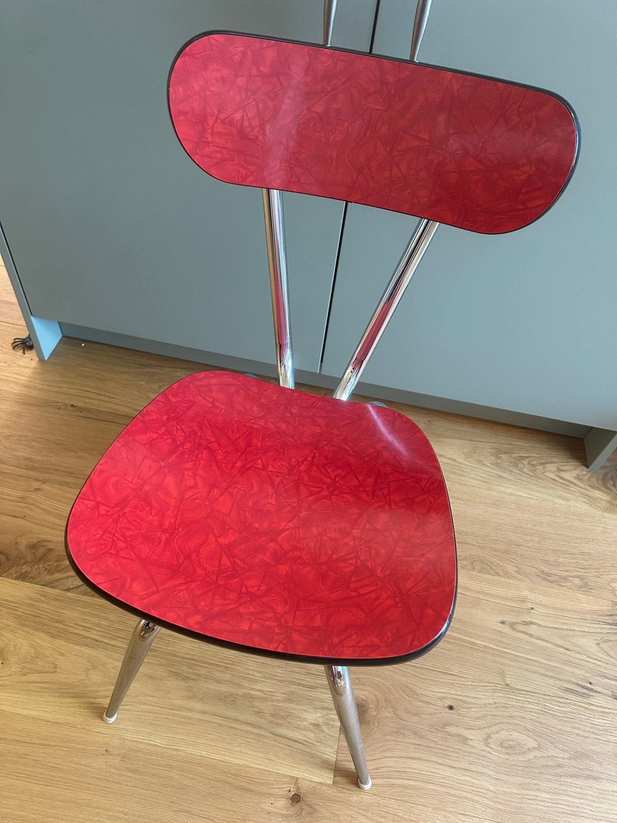 Set van 4 retro formica keukenstoelen jaren '50/'60, Antiek en Kunst, Ophalen