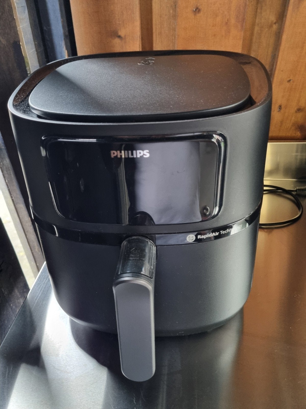 Philips Connected 5000 Airfryer HD9285/90 XXL 7.2L, Ophalen, Zo goed als nieuw, Airfryer XXL, 1000 t/m 1499 gram