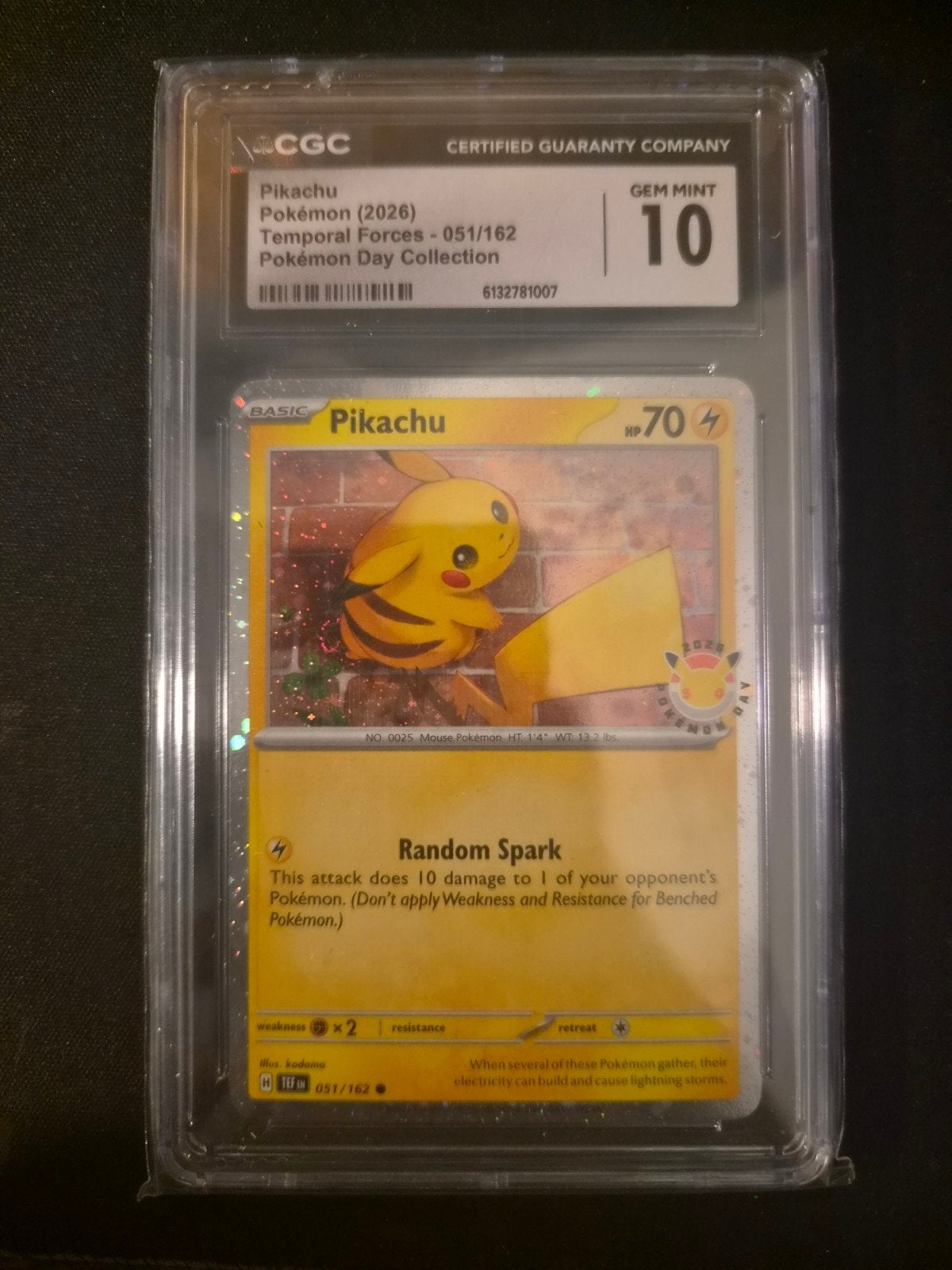 pikachu cgc 10!, Ophalen of Verzenden, Zo goed als nieuw