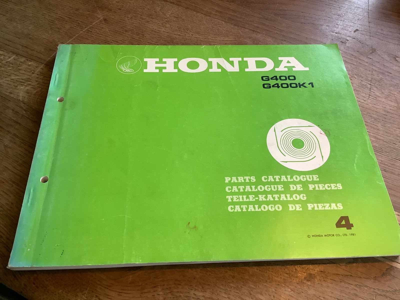 Honda G400 G400K1  (4) Onderdelen Catalogus 1981, Verzenden