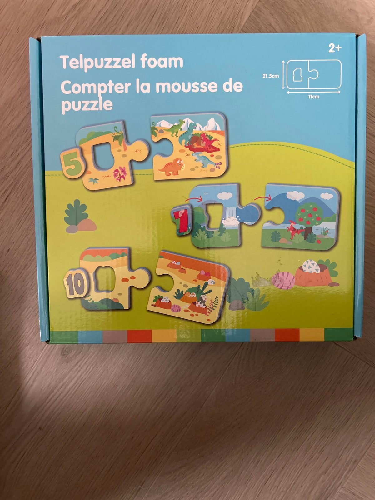 Telpuzzel Foam - Leer Tellen met Dieren, Kinderen en Baby's, Speelgoed | Kinderpuzzels, Ophalen of Verzenden, Minder dan 10 stukjes