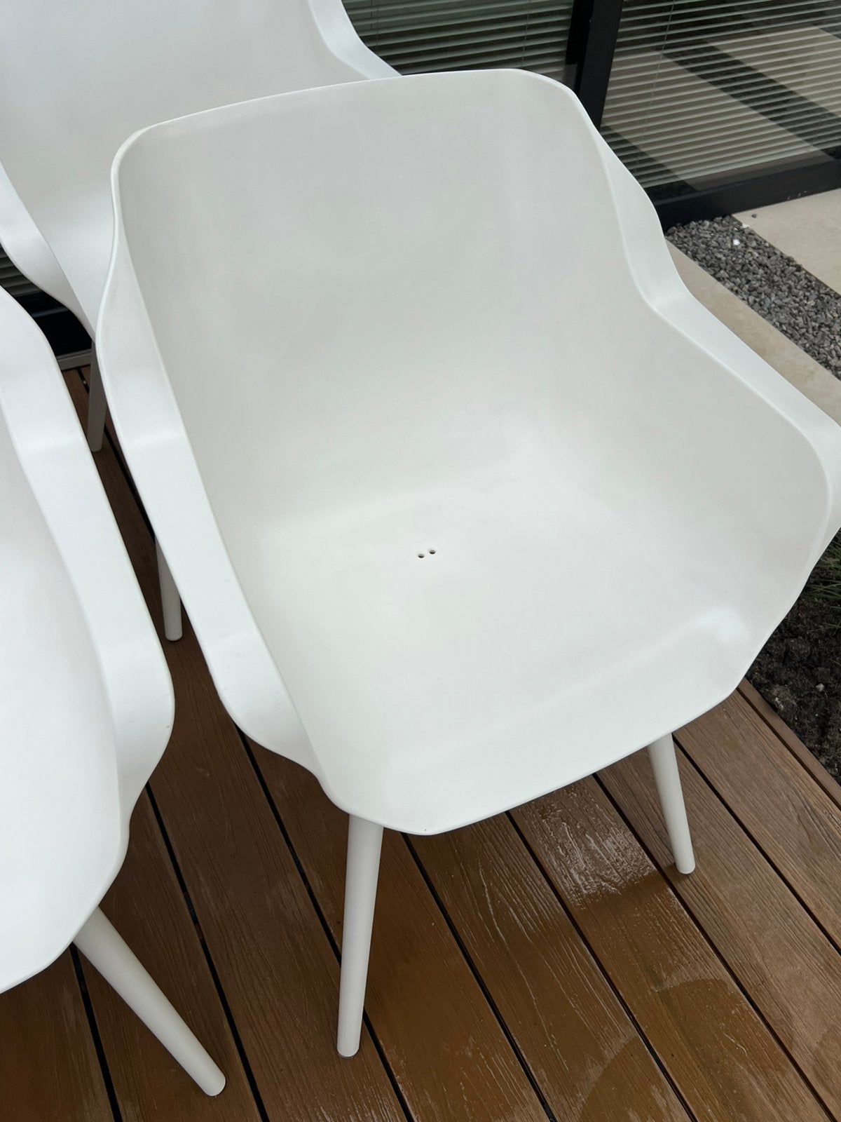 8 (4) in goede gebr. st Hartman Sophie studio dining stoelen, Tuin en Terras, Ophalen, Gebruikt, Kunststof