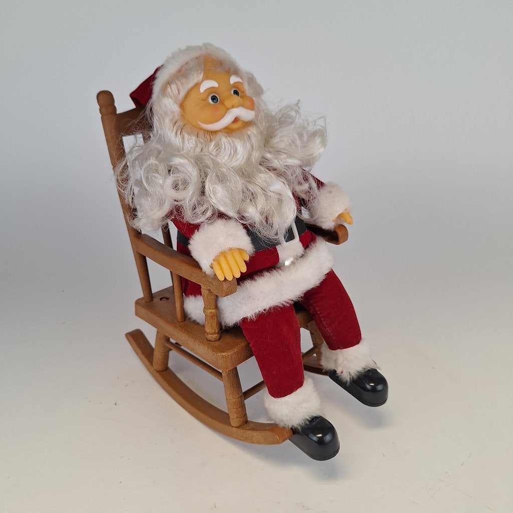 Kerstman op schommelstoel, kerstmuziek, kerst, Ophalen of Verzenden, Zo goed als nieuw