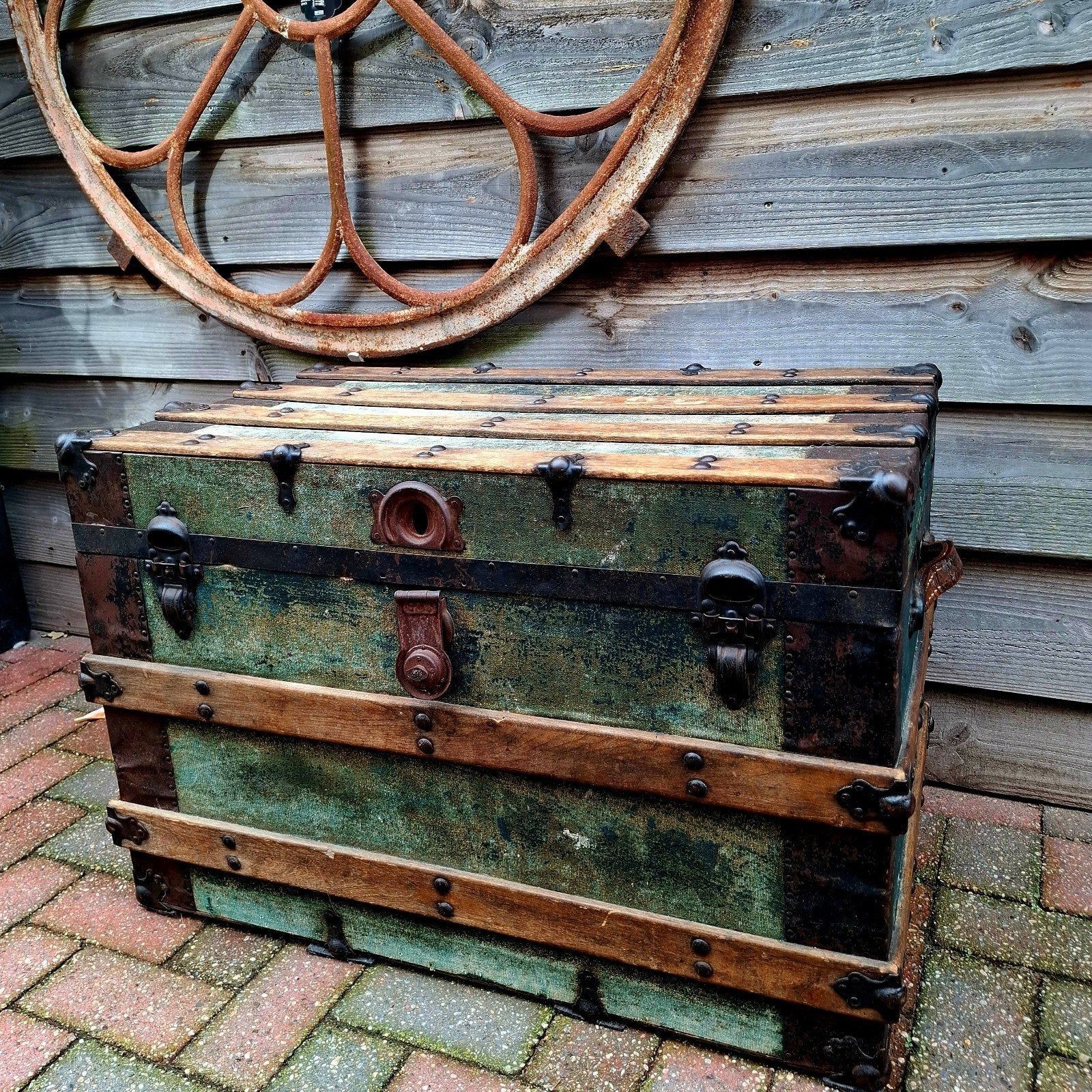 Oude scheepskist (schatkist), Ophalen, Gebruikt, Minder dan 50 cm