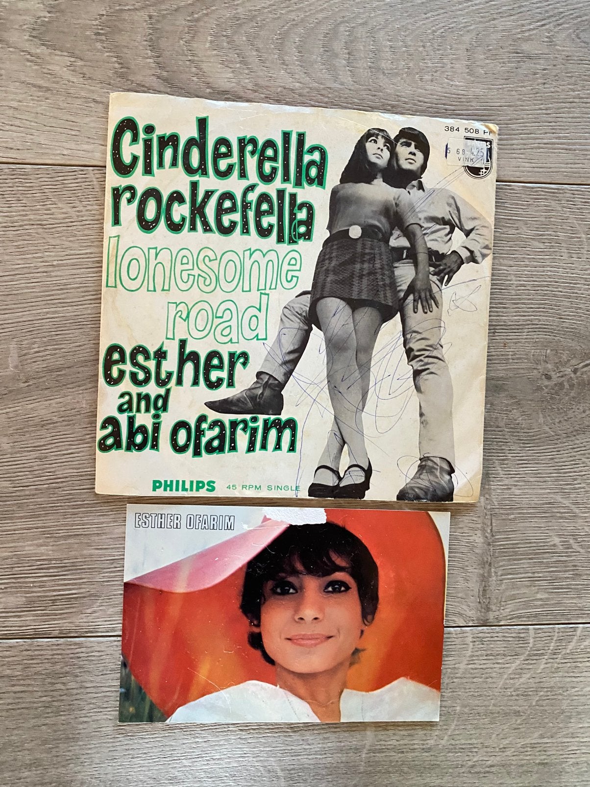 Esther & Abi Ofarim Cinderella Rockefella 1968 + kaart, Ophalen of Verzenden, Gebruikt, Pop