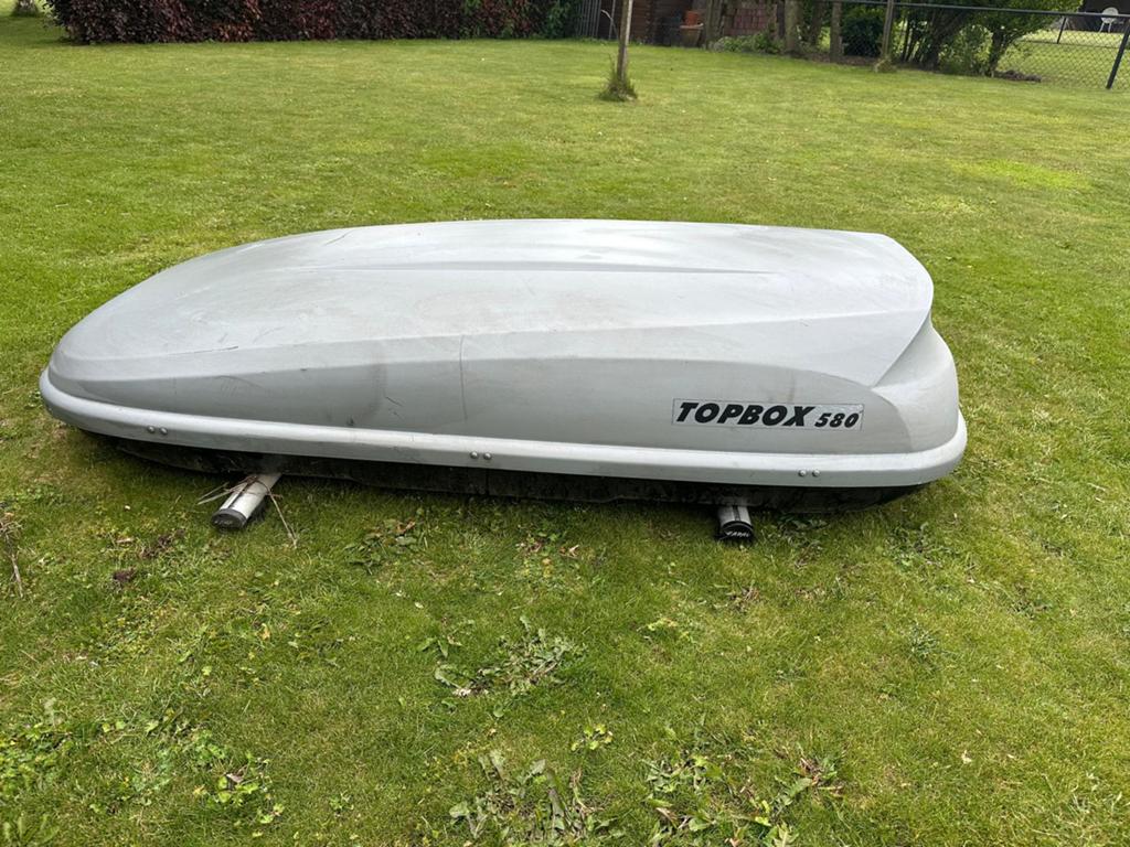Dakkoffer met dakdragers topbox 560, Auto diversen, Ophalen, Zo goed als nieuw