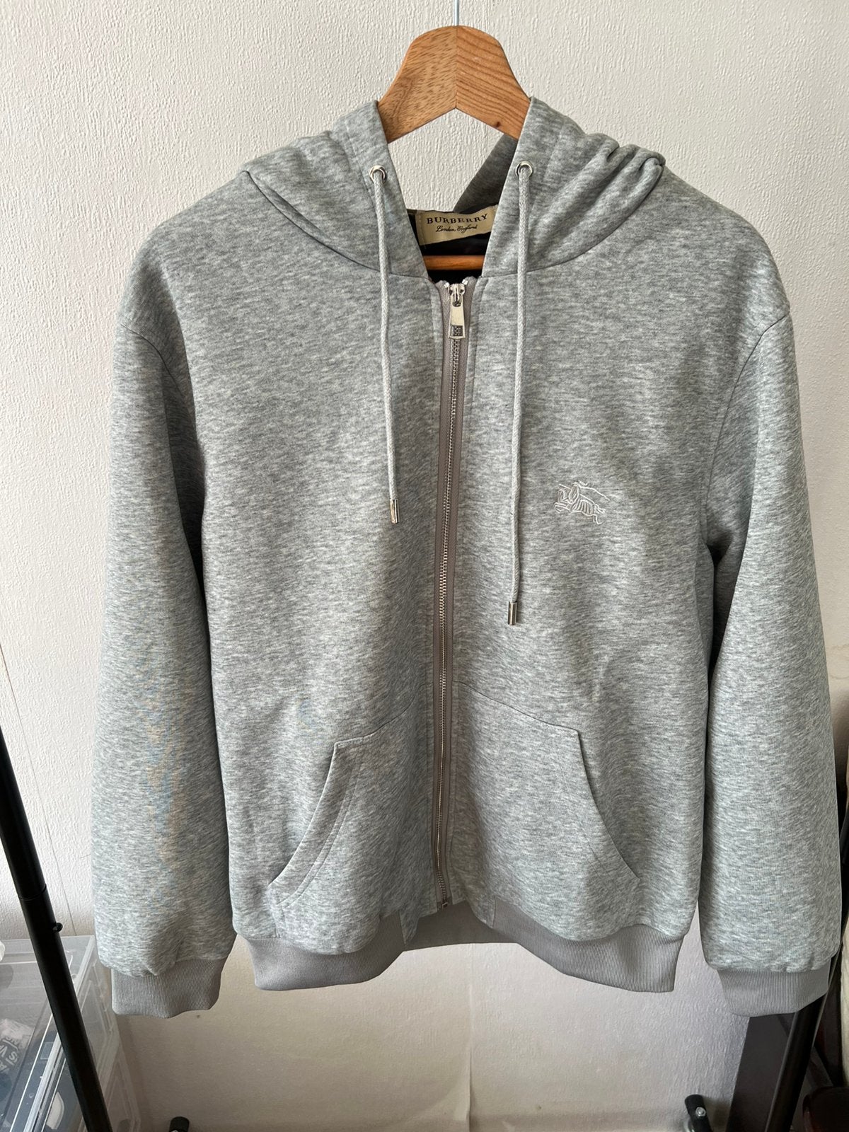 Burberry grey zipup, Kleding | Heren, Ophalen of Verzenden, Zo goed als nieuw, Maat 56/58 (XL), Grijs